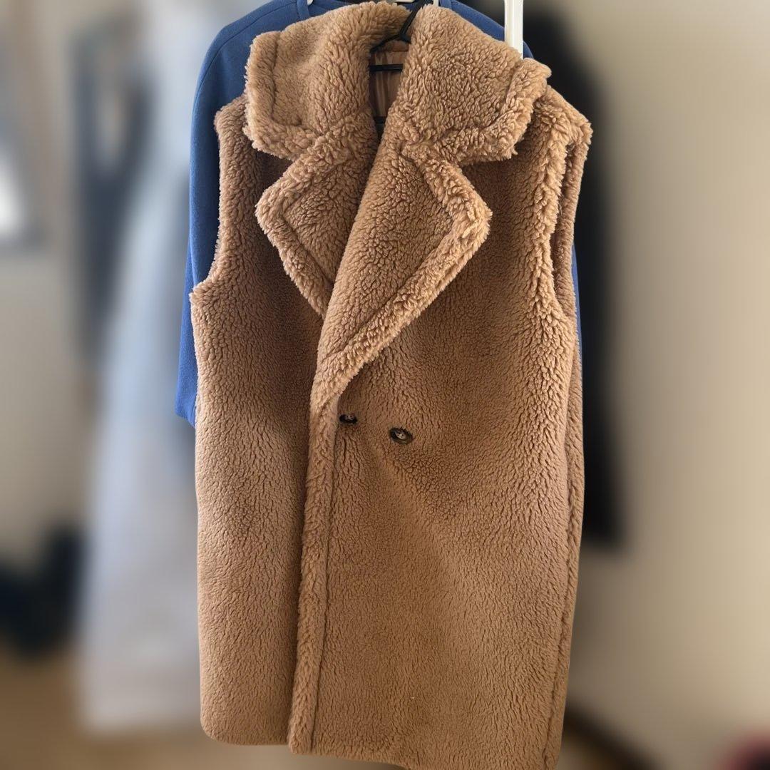 ELFRANK ロングベスト ベージュ FREE