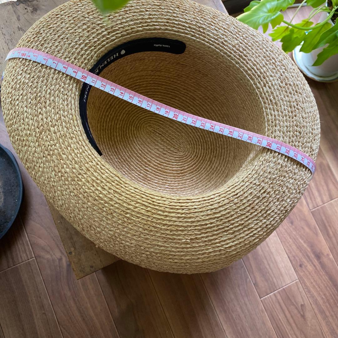 ヘレンカミンスキー　リボン付き　麦わら帽子