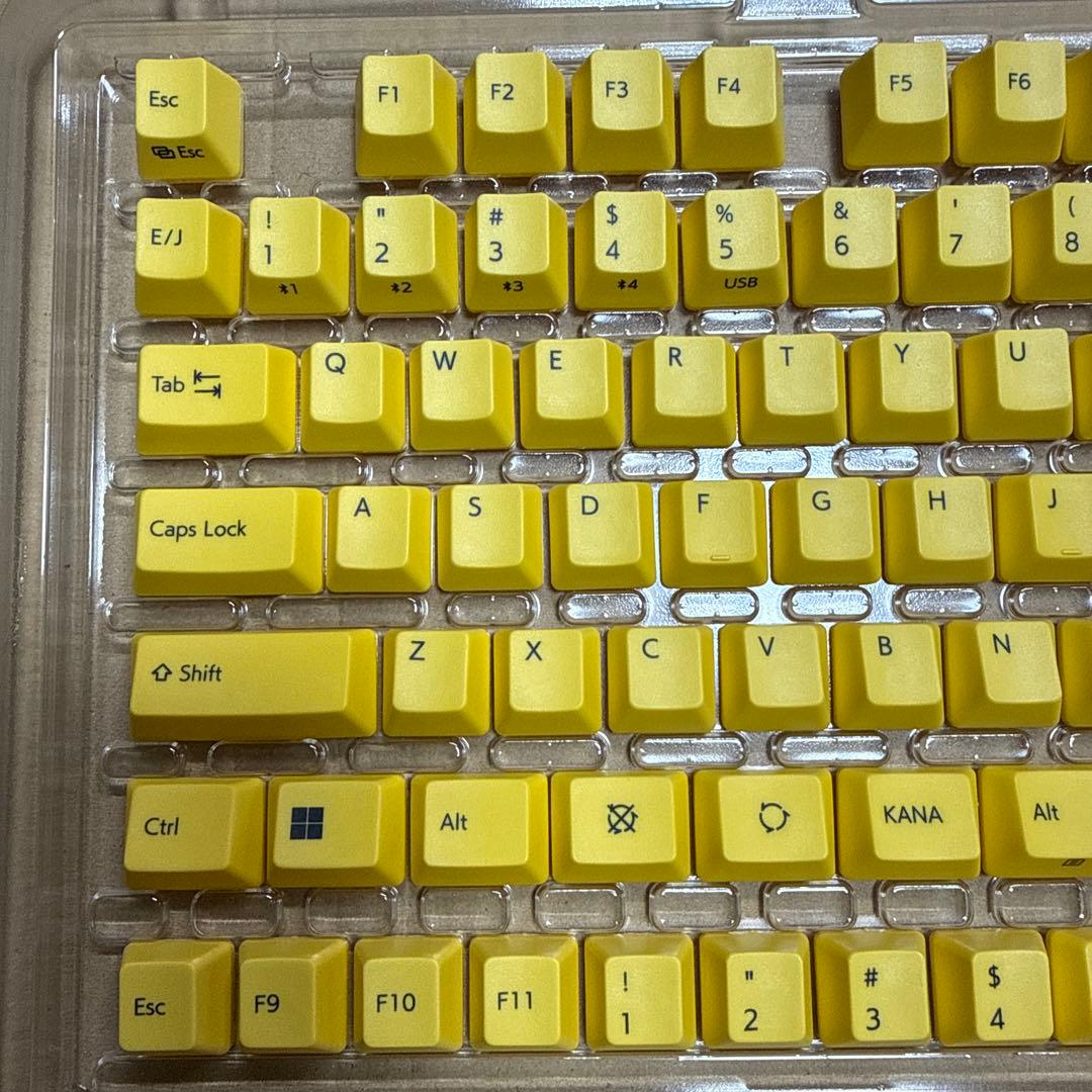 REALFORCE　カラーキーキャップ　R3/R3S　イエロー　M0353J