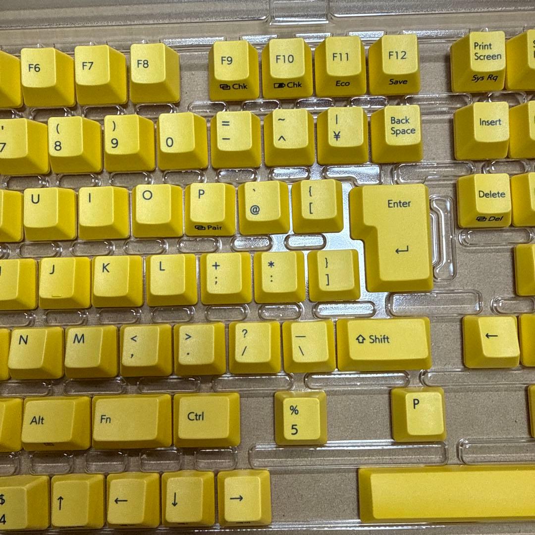 REALFORCE　カラーキーキャップ　R3/R3S　イエロー　M0353J