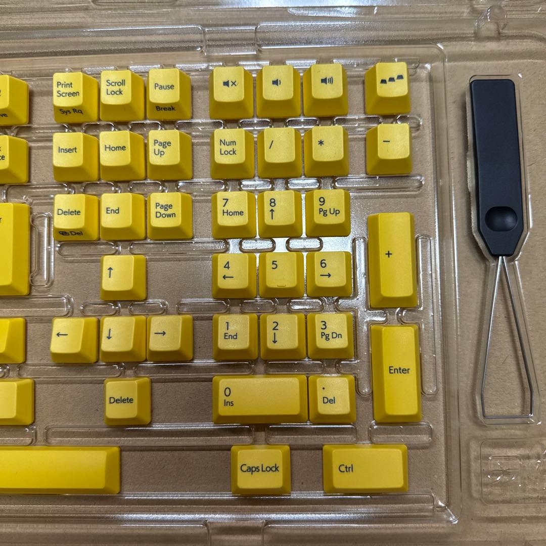 REALFORCE　カラーキーキャップ　R3/R3S　イエロー　M0353J