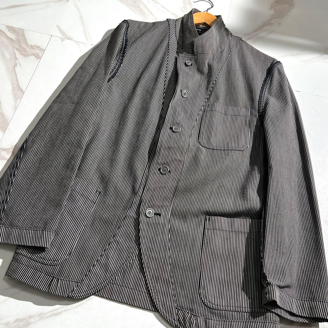 入手困難✨ コムデギャルソンオムプリュス カバーオール ブルゾン ストライプ