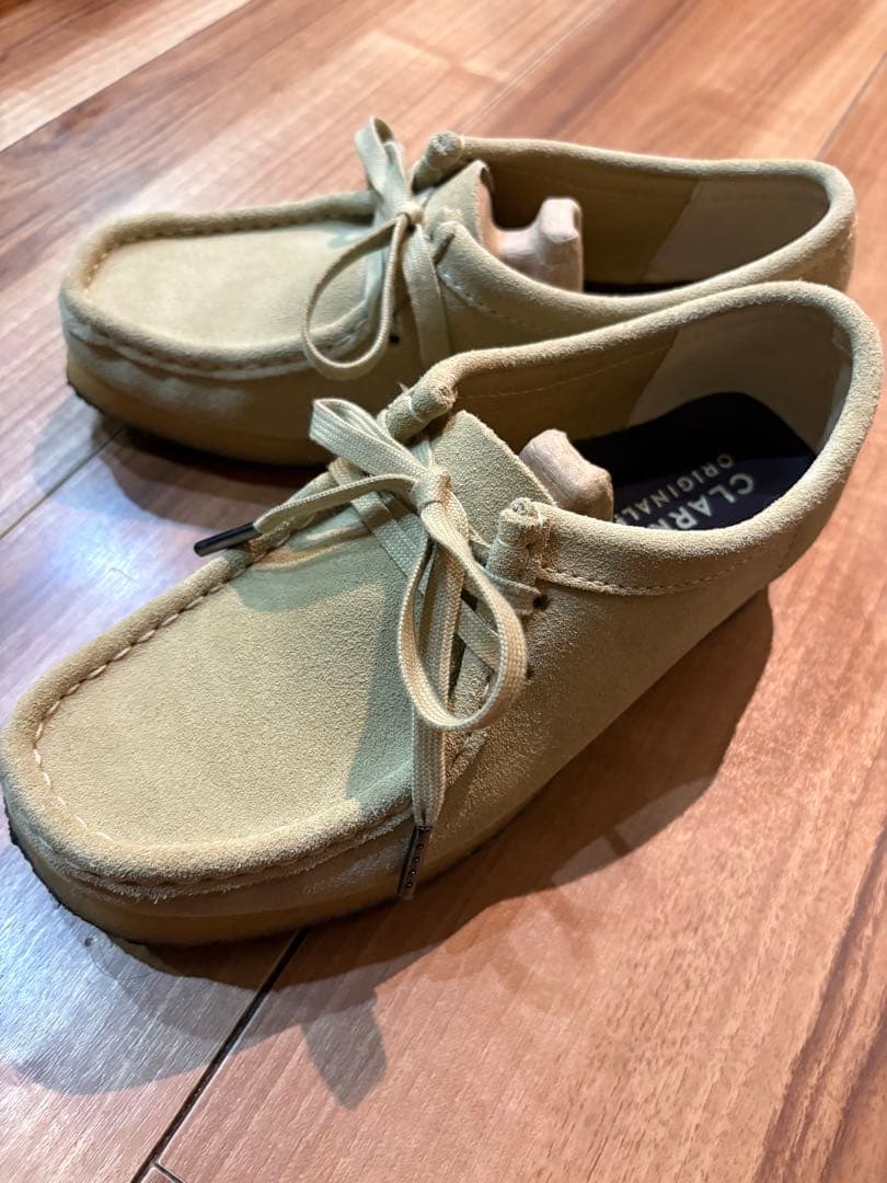 【極美品】CLARKS ORIGINALS ベージュ クラークス　ワラビーUK5