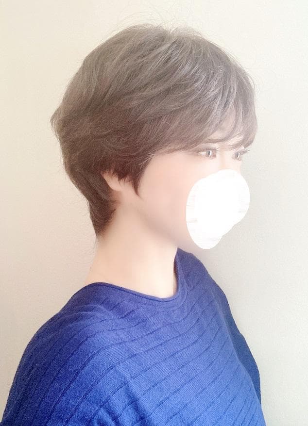 みっこ　ジュリアオージェ「クレアショート」人毛MIX　ナチュラルブラウンM