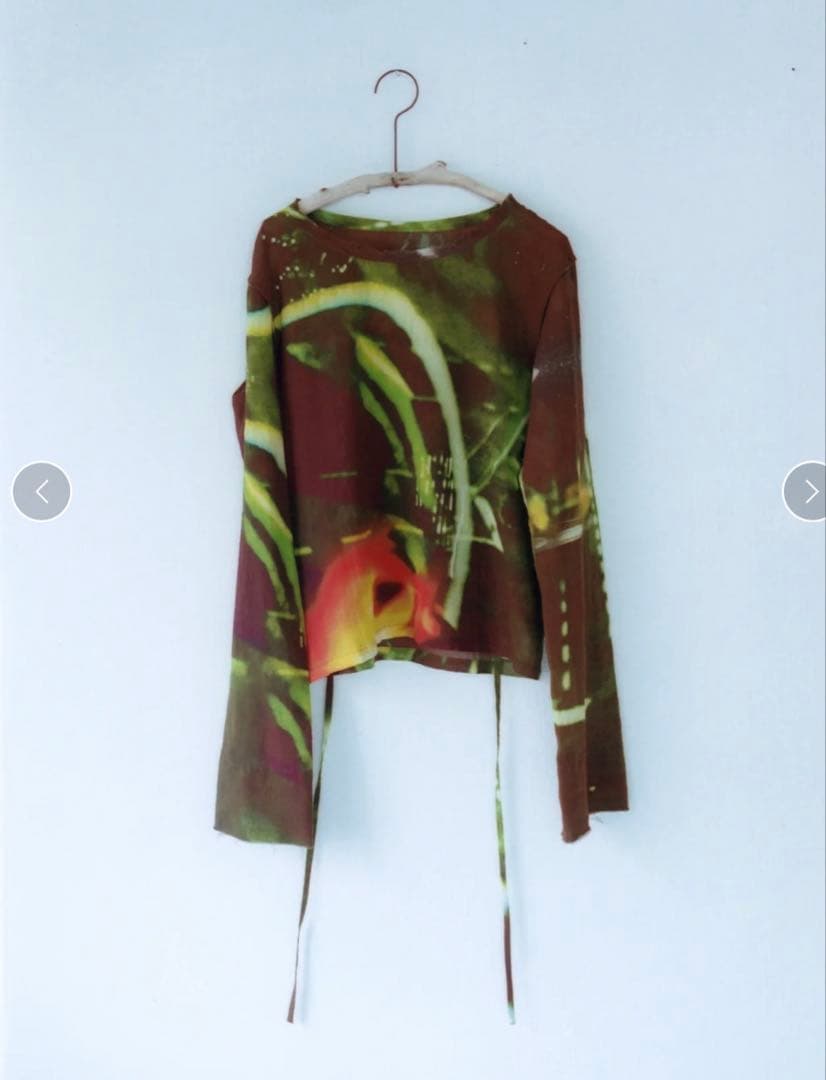 【完売品】pamm「たしかにそこにあった夜」のガーゼトップス(電灯を追いかけて)