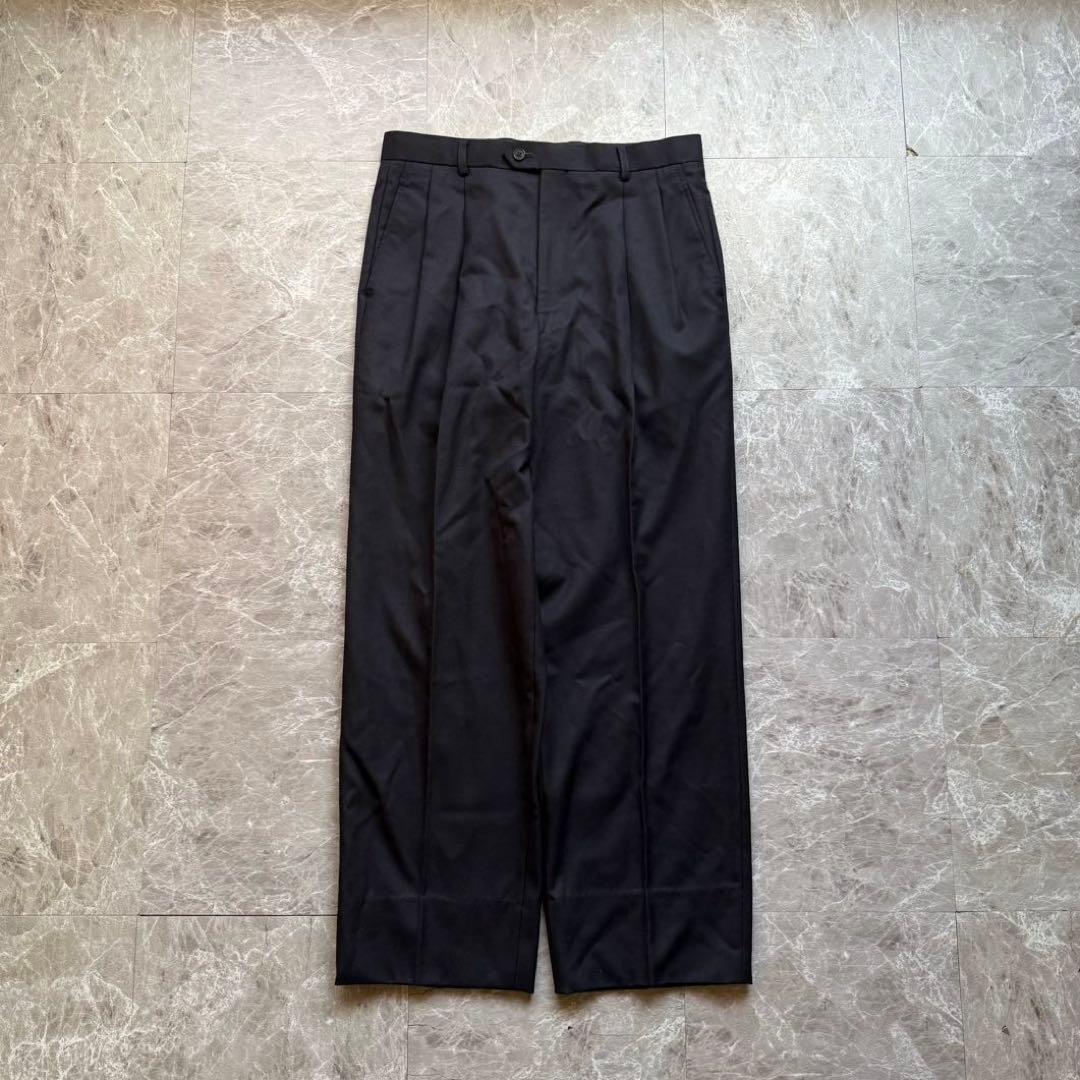 パンツ Yves Saint Laurent wool two-pleat pants