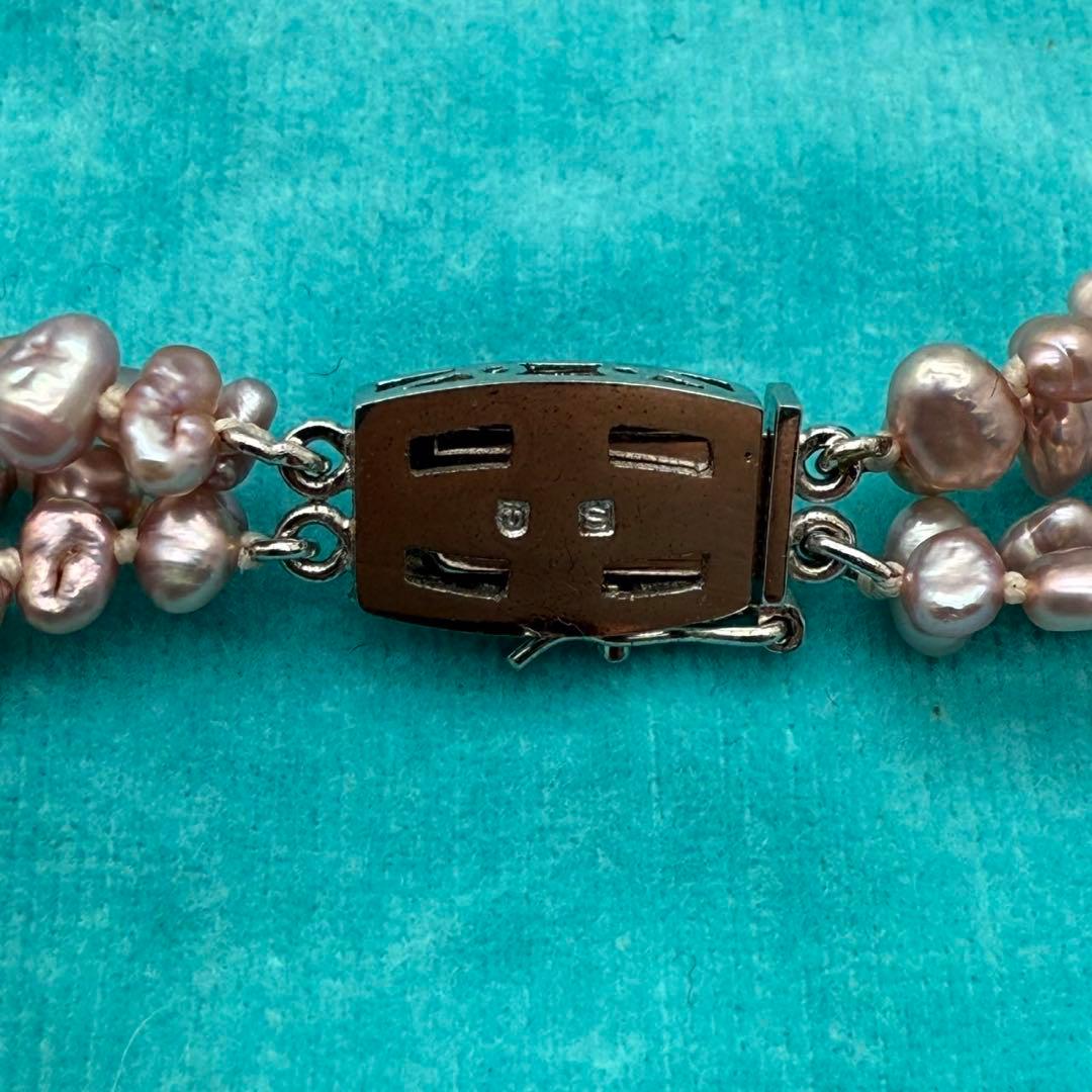 TASAKI PEARLS 田崎真珠 小粒パール ロングネックレス ピンク系