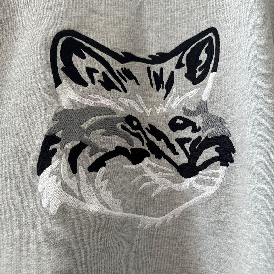 Maison Kitsuné メゾンキツネ 刺繍 スウェット 裏起毛 厚手