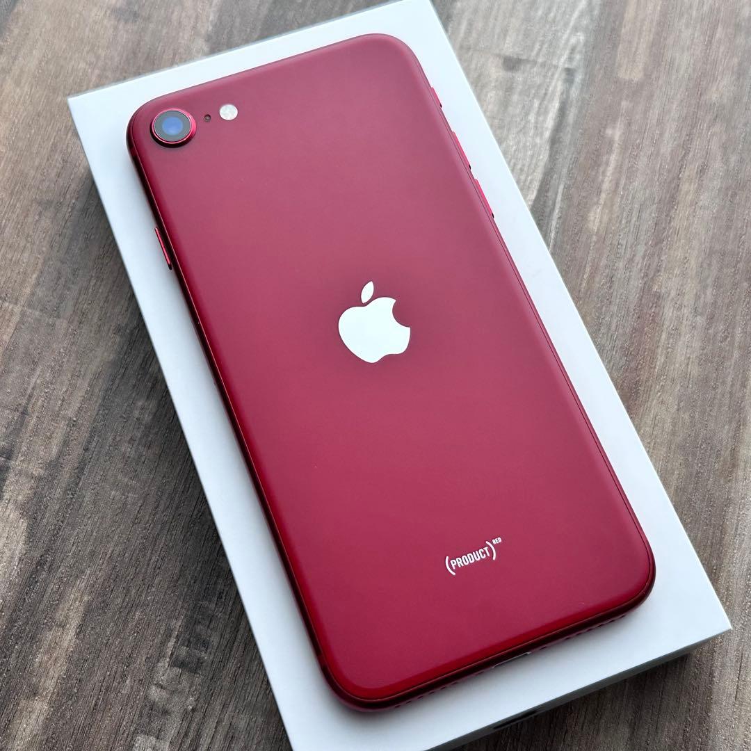 【良品◎】iPhoneSE 第3世代 本体 RED 128GB SIMフリー