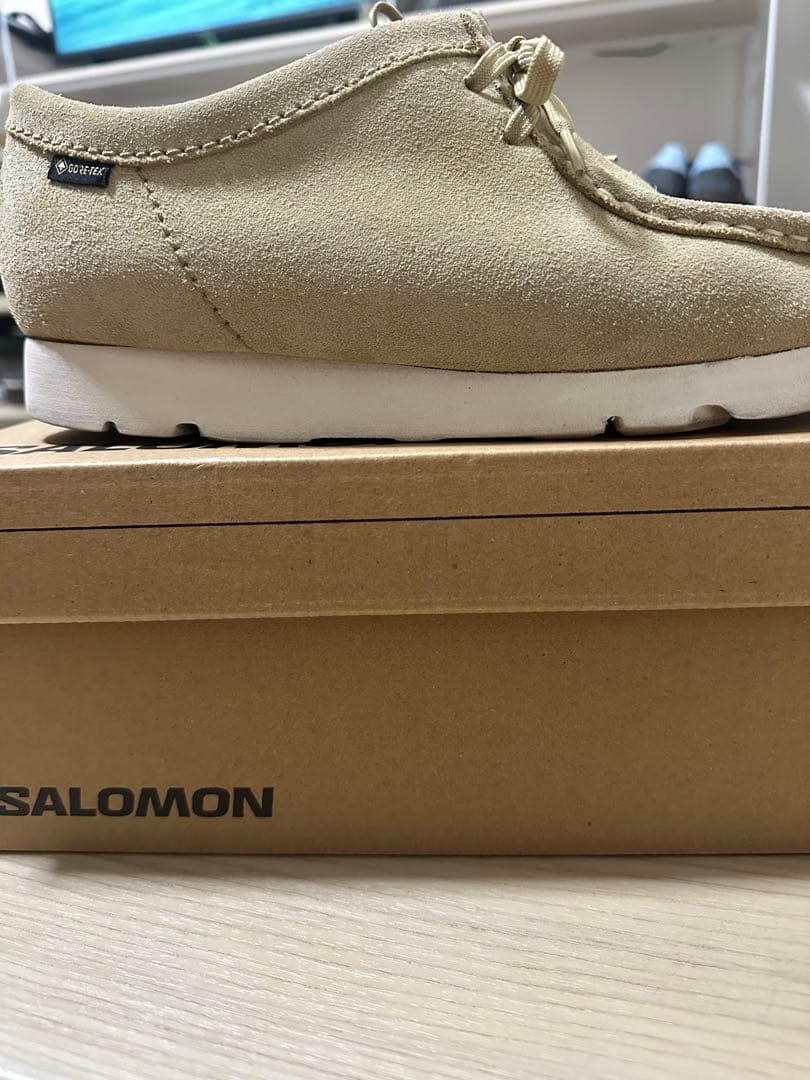 Clarks ワラビー スエード モカシン ベージュ