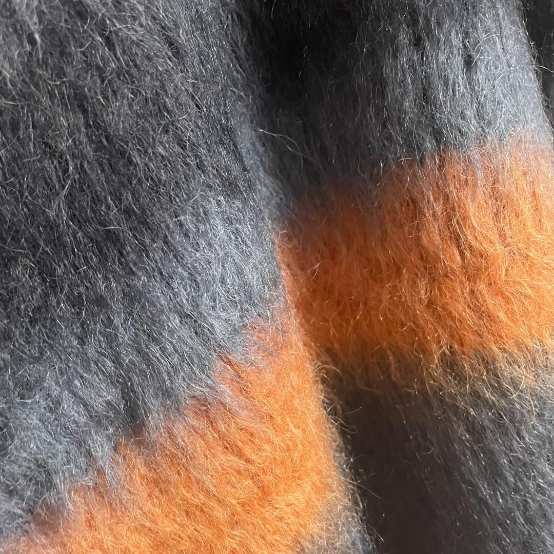 【即完売注意】 バーバリーロンドン モヘア パネルボーダー ニット セーター