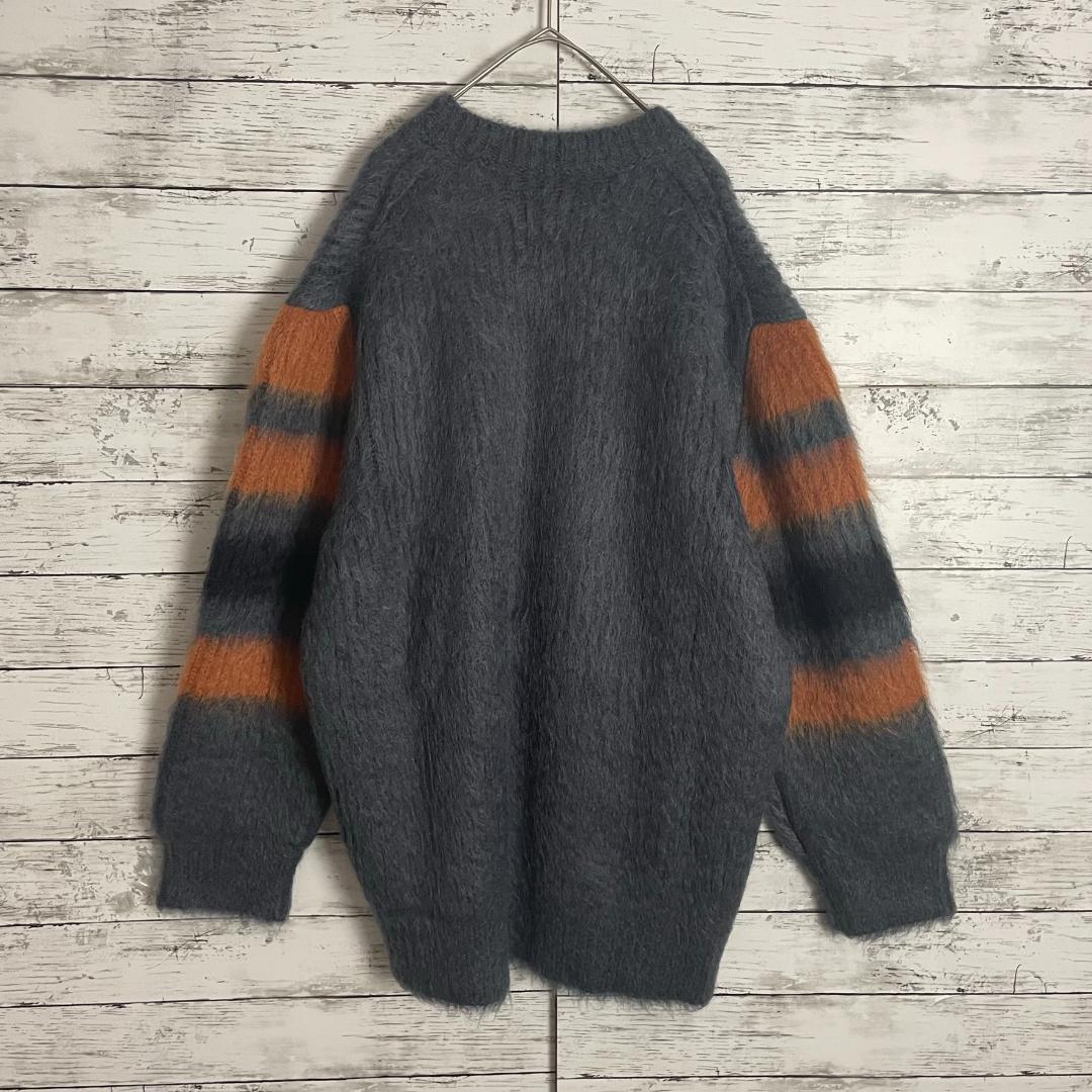 【即完売注意】 バーバリーロンドン モヘア パネルボーダー ニット セーター