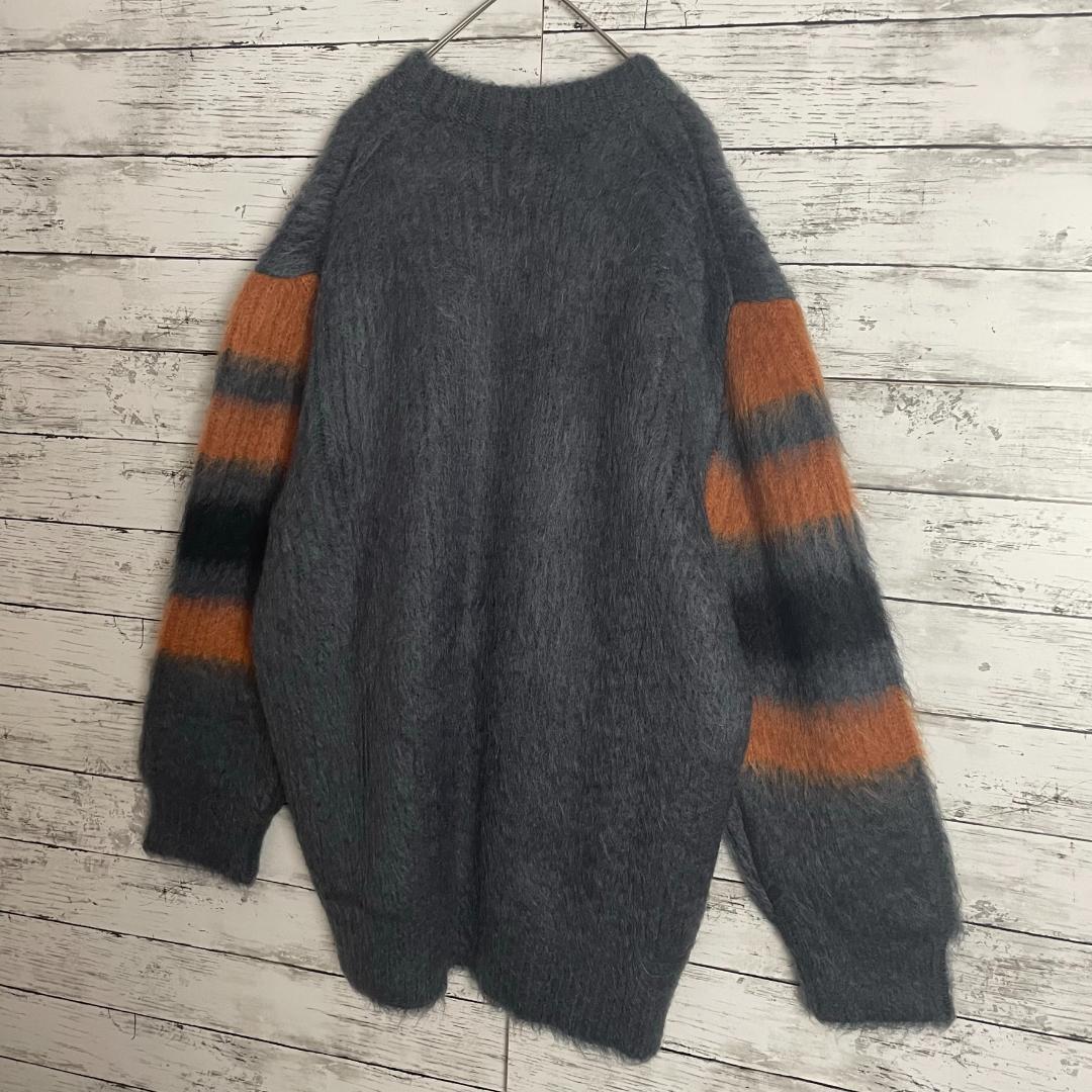 【即完売注意】 バーバリーロンドン モヘア パネルボーダー ニット セーター