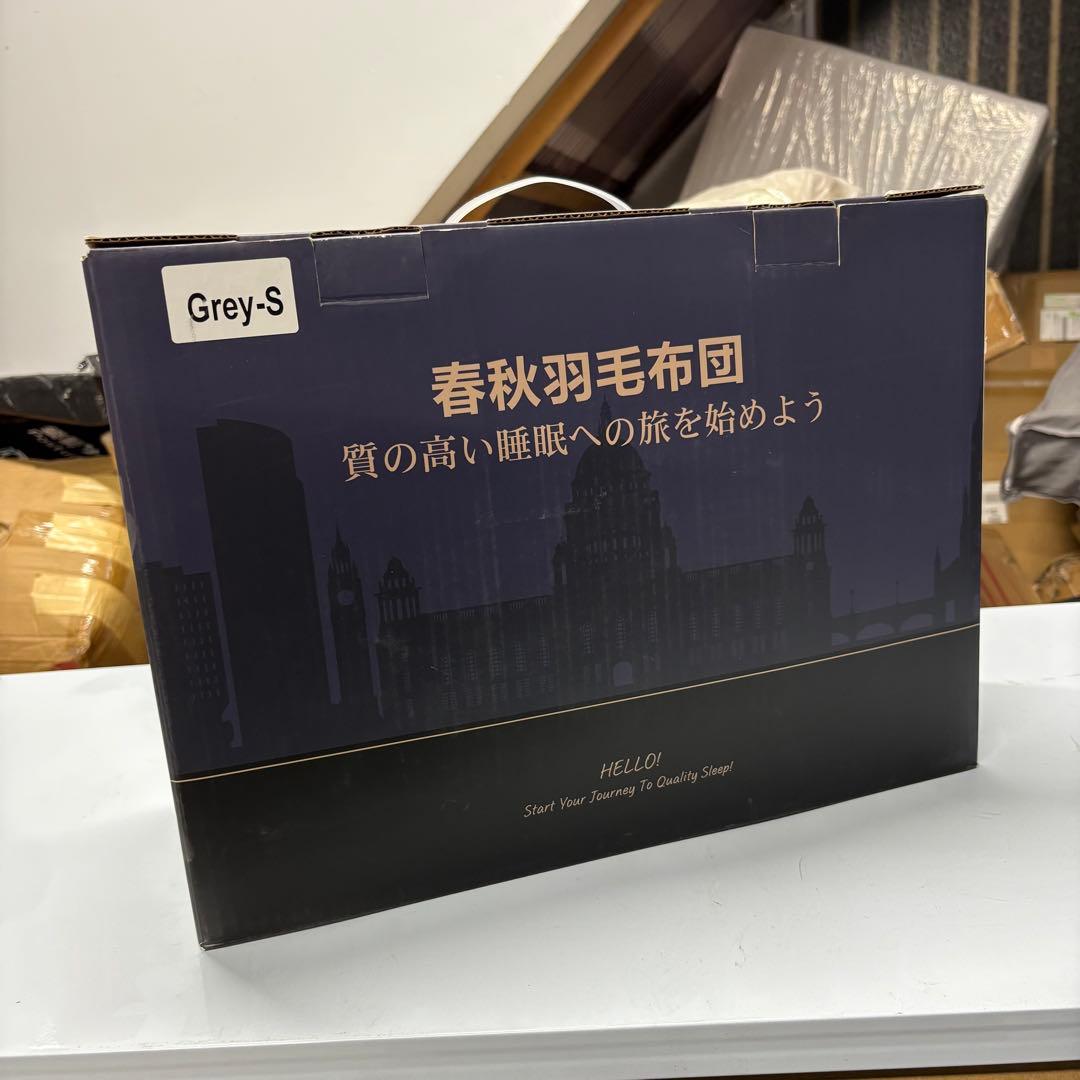 新品　羽毛布団　150x210cm シングル　掛け布団　100％羽毛