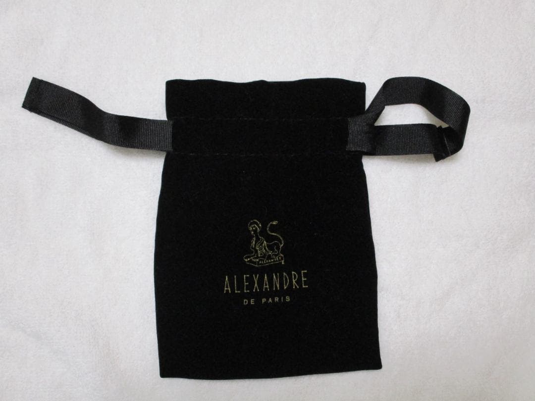 未使用自宅保管 アレクサンドルドゥパリ　リボンバレッタ　赤②　保存袋付き