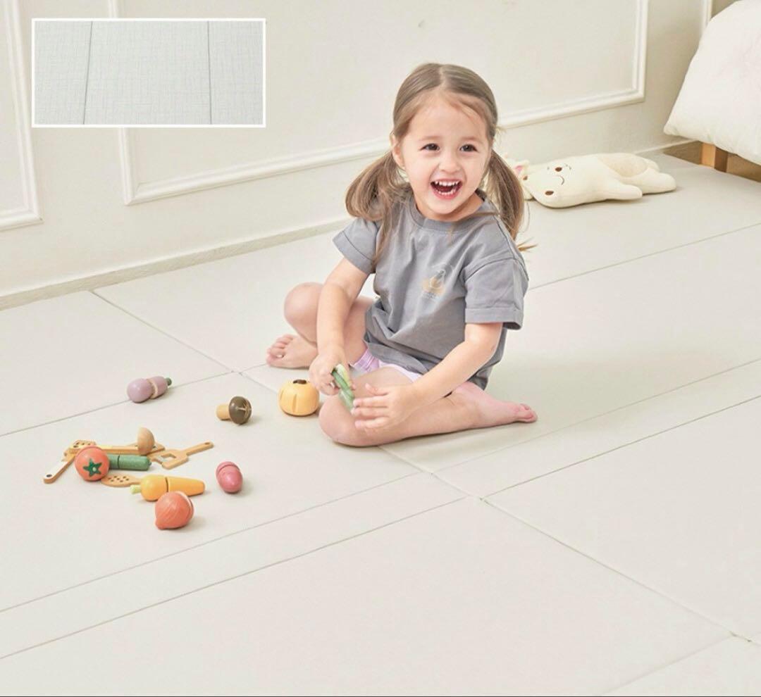 popomi プレイマット 140×200cm ファブリックアイボリー