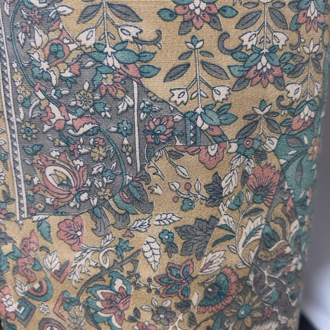 正絹　未使用　新品同様　美品　袷　正絹　江戸更紗　小紋　フルセット　4点