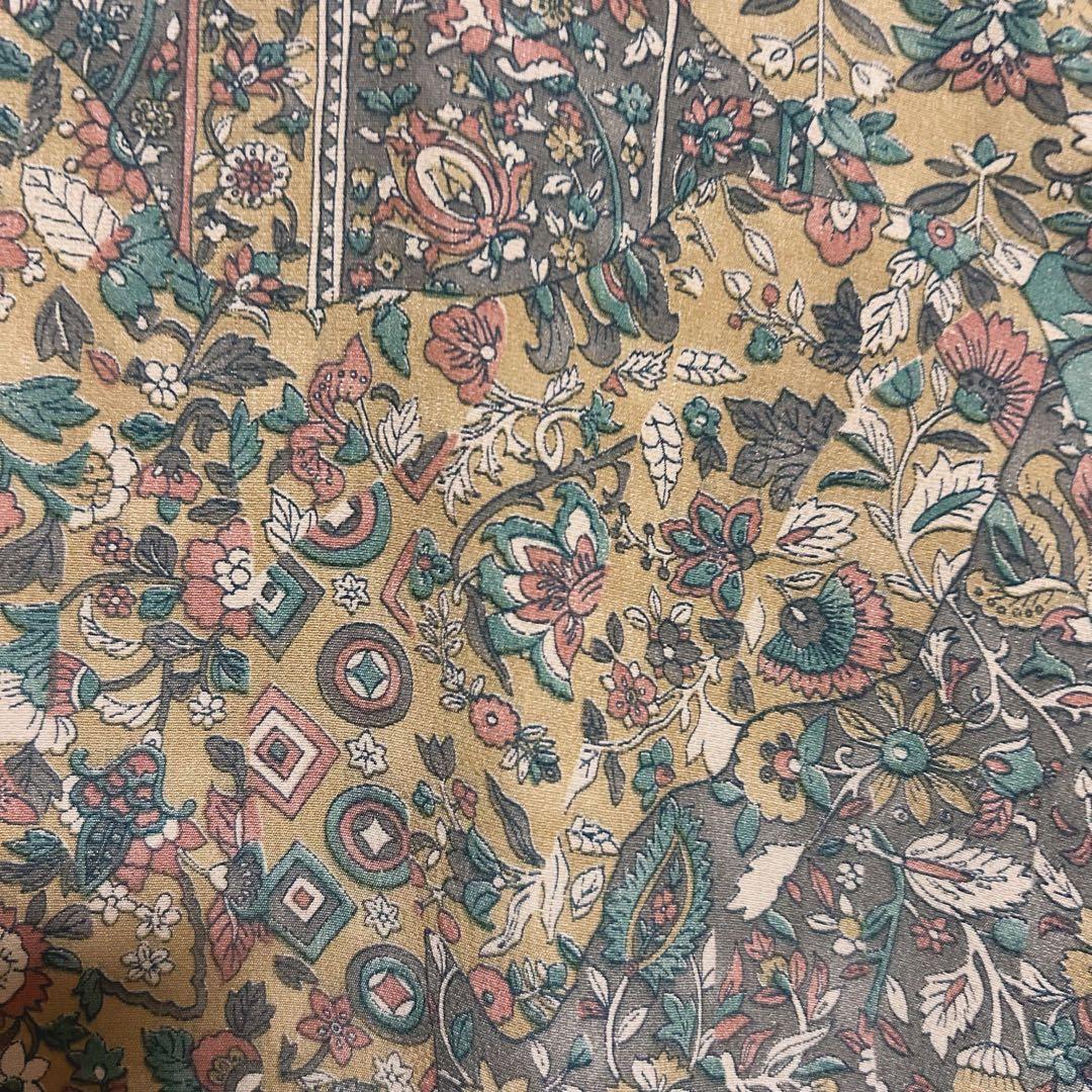 正絹　未使用　新品同様　美品　袷　正絹　江戸更紗　小紋　フルセット　4点