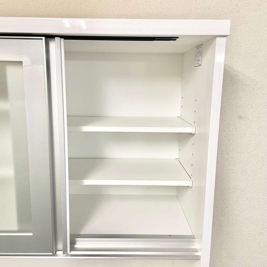 【直接引取り限定】キッチンボード (レジューム 90AG-S WH/90QH-R