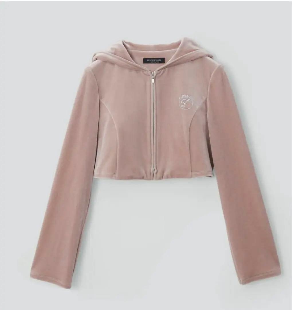 【新品】FOXEY ベロア パーカー シナモン 2025 + ベロアポーチ