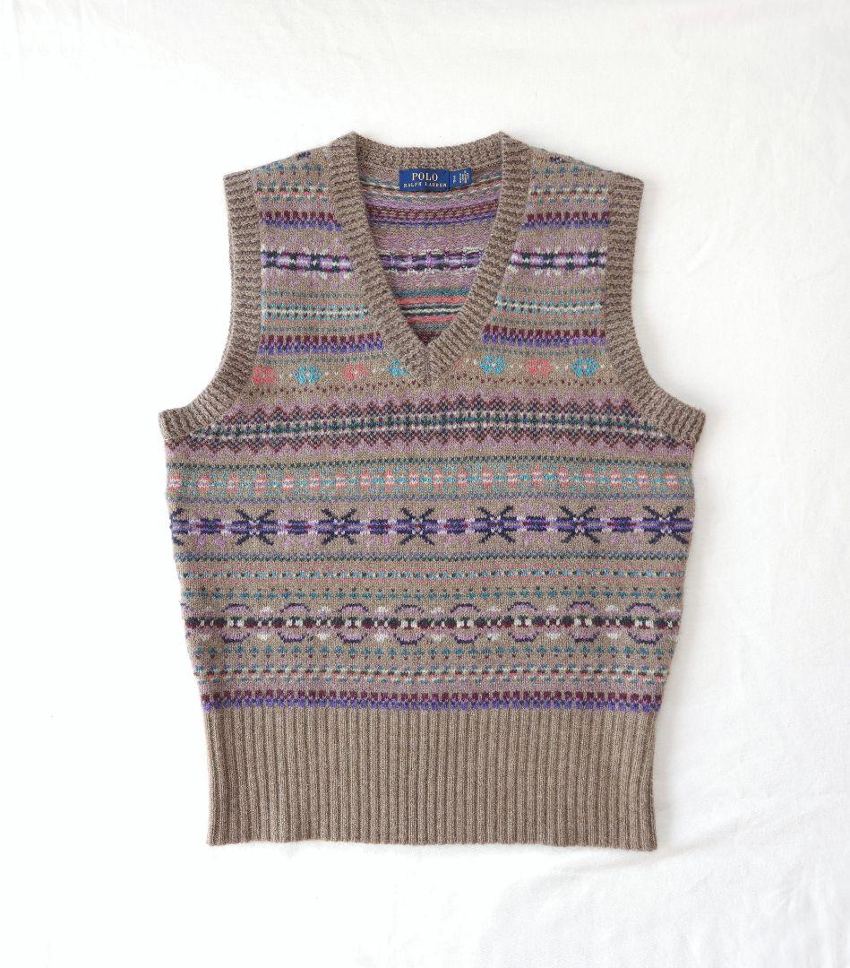 ◇さらり☺︎様◇ポロラルフローレン　良品　ニットベスト　フェアアイル柄