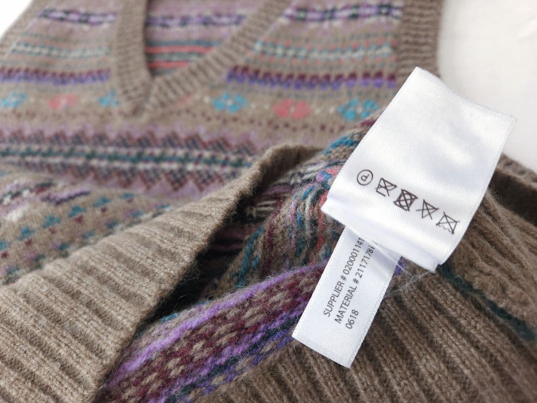 ◇さらり☺︎様◇ポロラルフローレン　良品　ニットベスト　フェアアイル柄