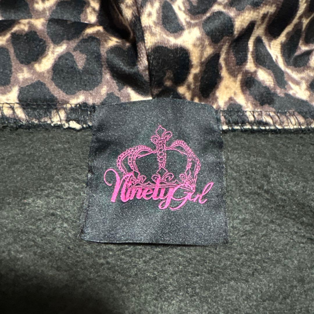 9090 パーカー　平成　ヒョウ柄