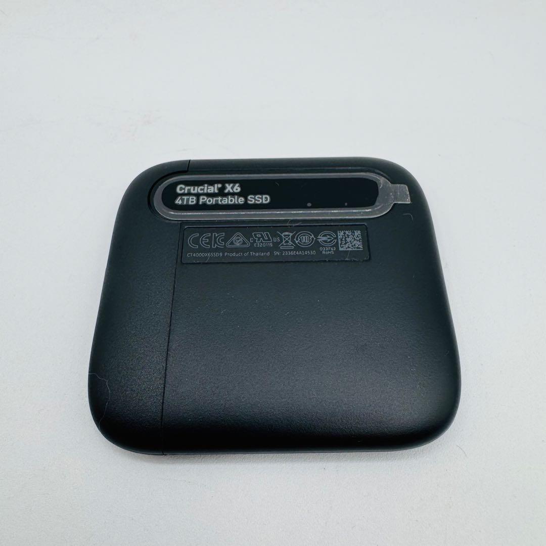 【極美品】Crucial X6 外付け SSD 4TB ポータブル SSD