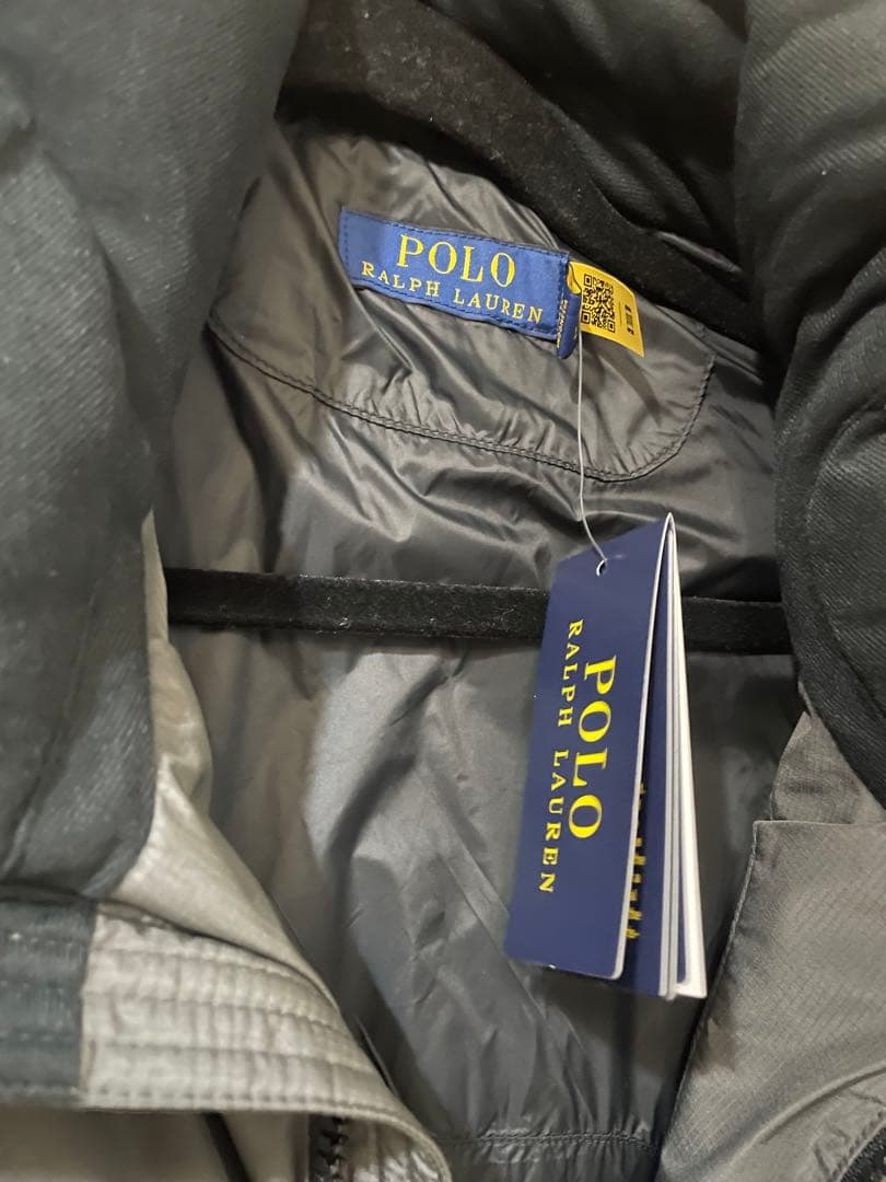 Polo Ralph Laurenフード付きダウンベストグレー※お値下げしました