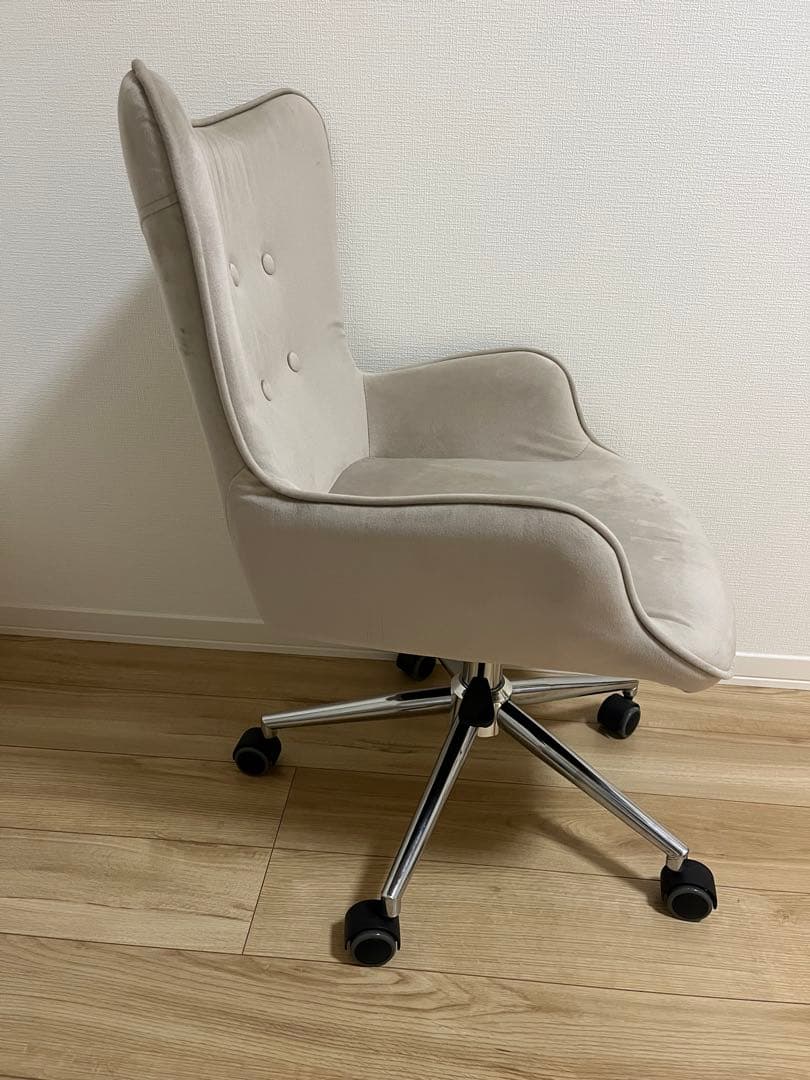 LOWYA(ロウヤ)オフィスチェア・パソコンチェアミドルバックコンパクトベージュ