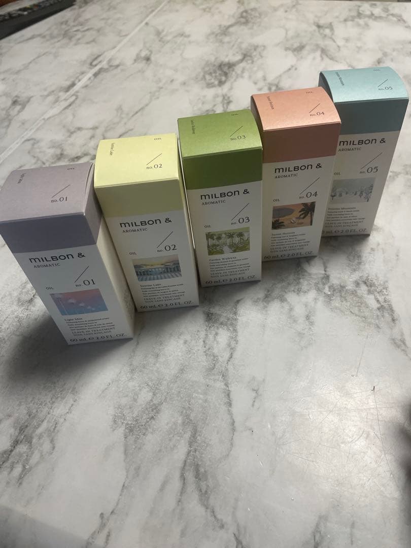 ミルボン　アンド　ヘアオイルセット 60ml×5本