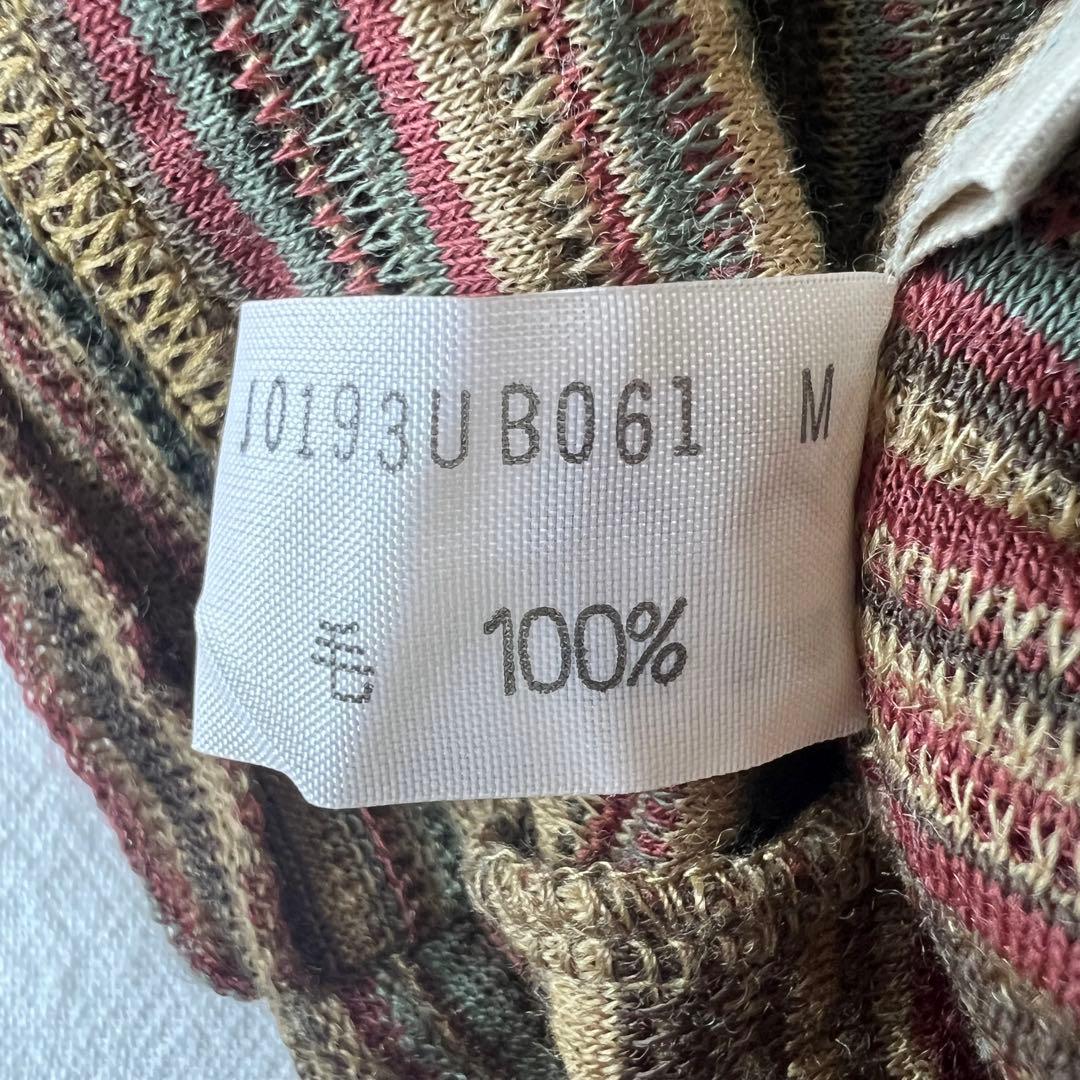 【高級】Jurgen Lehl カットソー 長袖 プリーツ デザイン◎ ブラウン