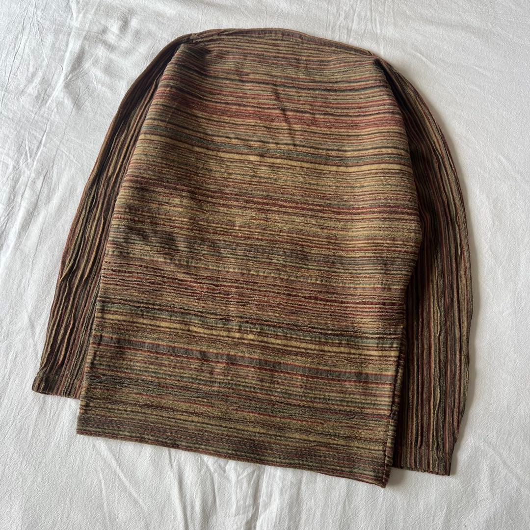 【高級】Jurgen Lehl カットソー 長袖 プリーツ デザイン◎ ブラウン