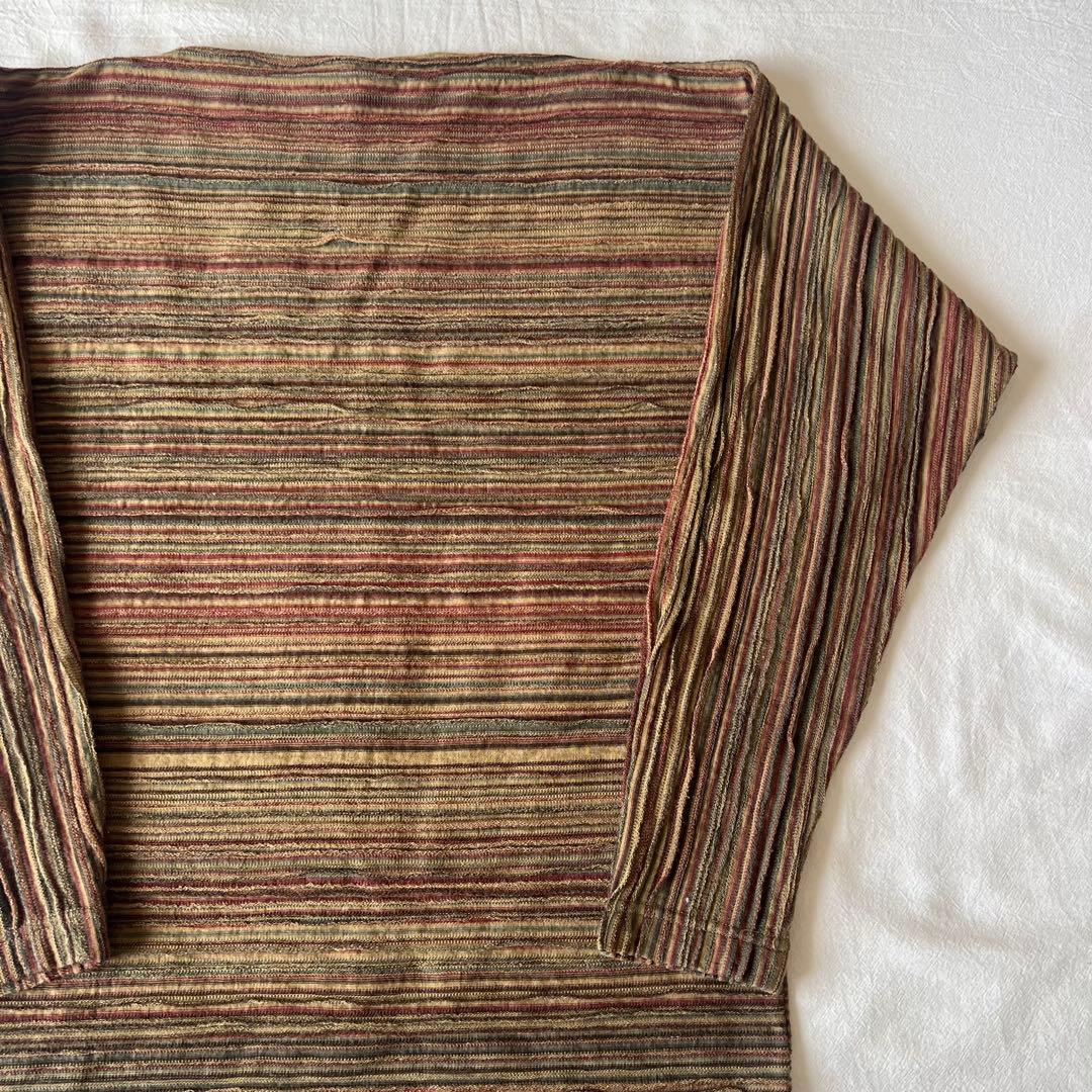 【高級】Jurgen Lehl カットソー 長袖 プリーツ デザイン◎ ブラウン