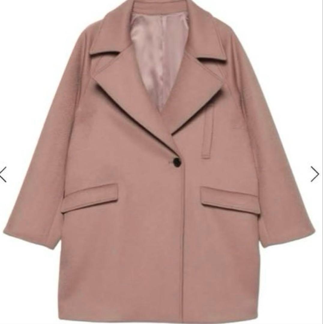 アニュアンス　ミドルスケールコート スモーキーピンク