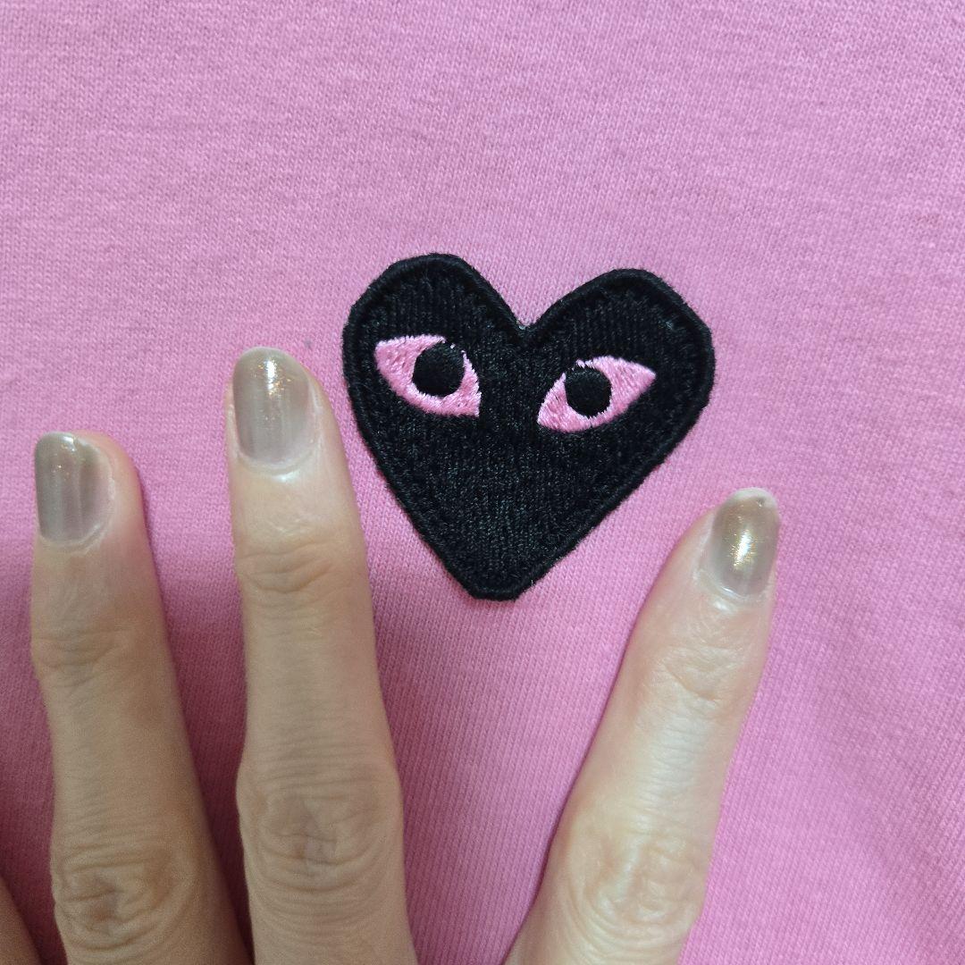 PLAY COMME des GARÇONS ピンク長袖Tシャツ L