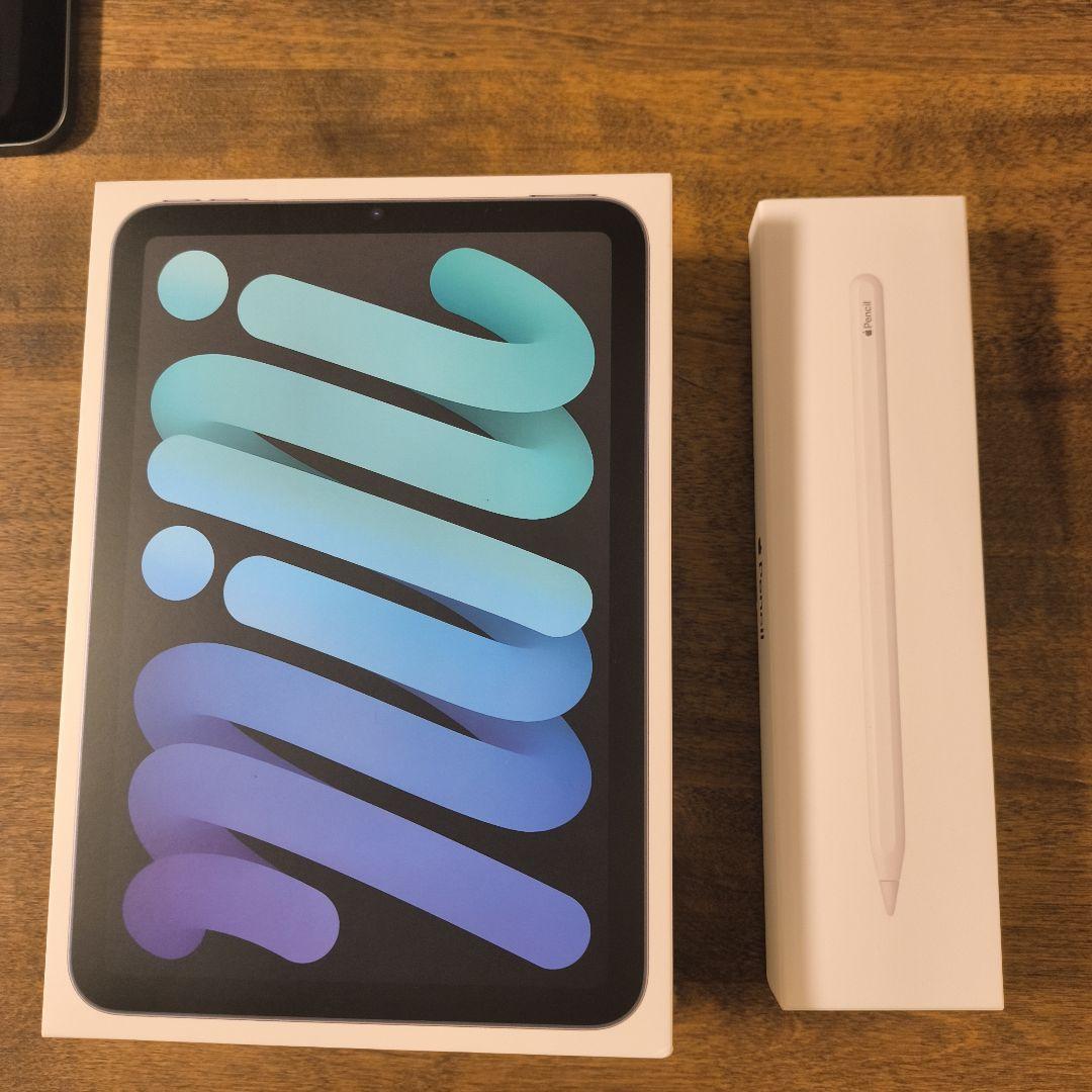 美品iPad mini第6世代 64GBスペースグレイApple Pencil付