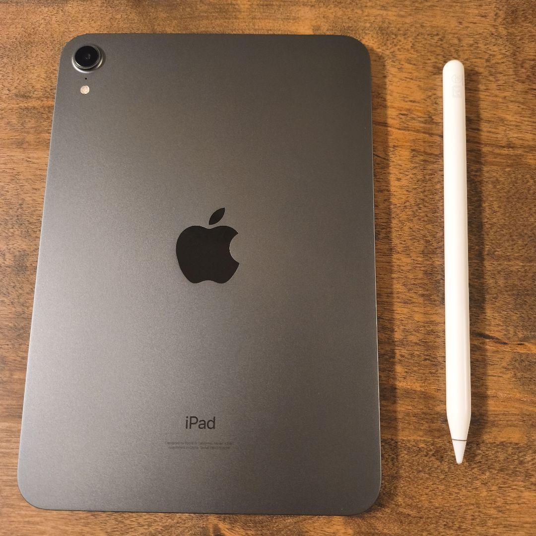 美品iPad mini第6世代 64GBスペースグレイApple Pencil付