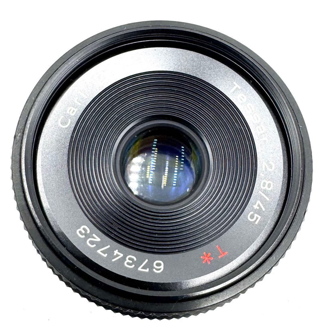 美品 CONTAX Tessar T* 45mm F2.8 パンケーキレンズ