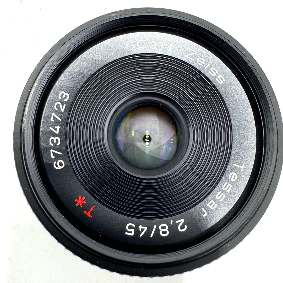 美品 CONTAX Tessar T* 45mm F2.8 パンケーキレンズ
