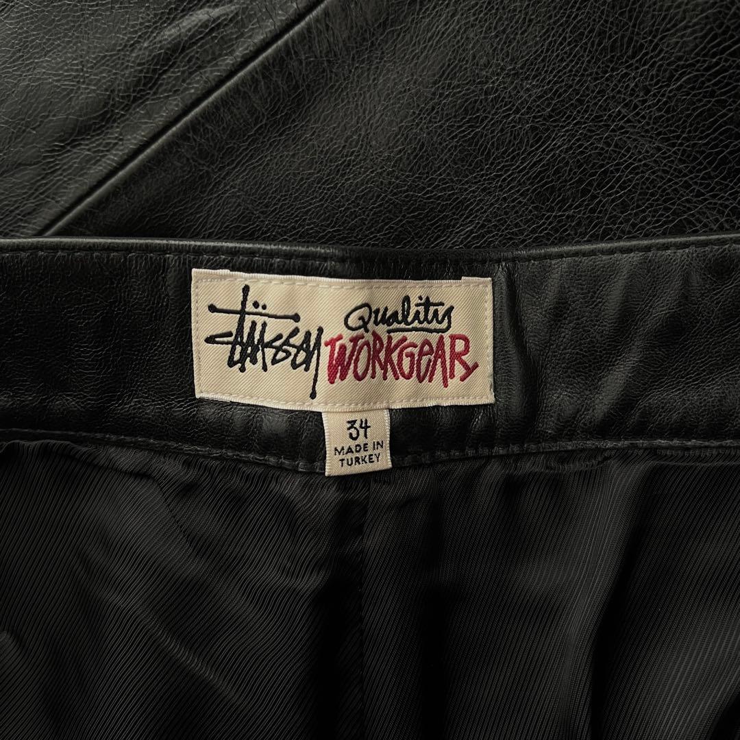 パンツ STUSSY CARPENTER PANT LEATHER