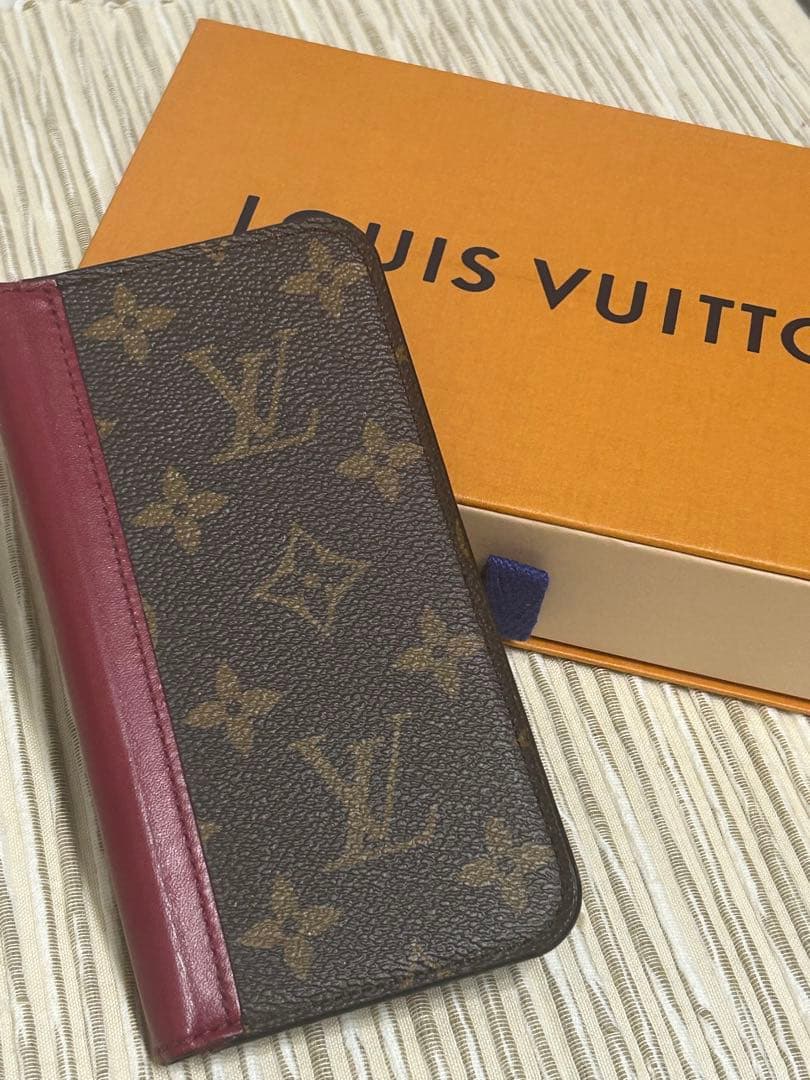 iphoneX&XS フォリオ ケース ヴィトン