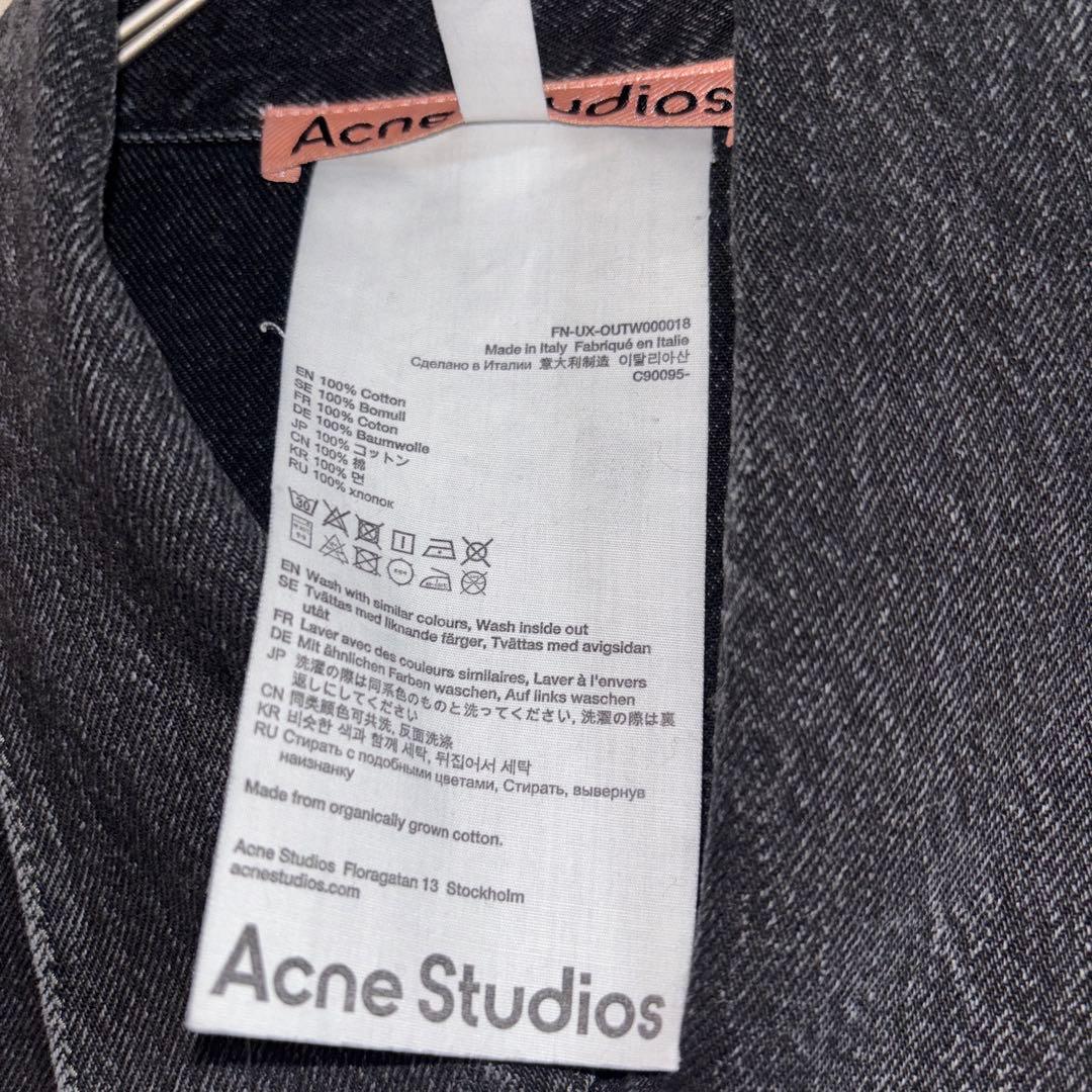 AcneStudious アクネ　ルーズフィットブラックデニムジャケット