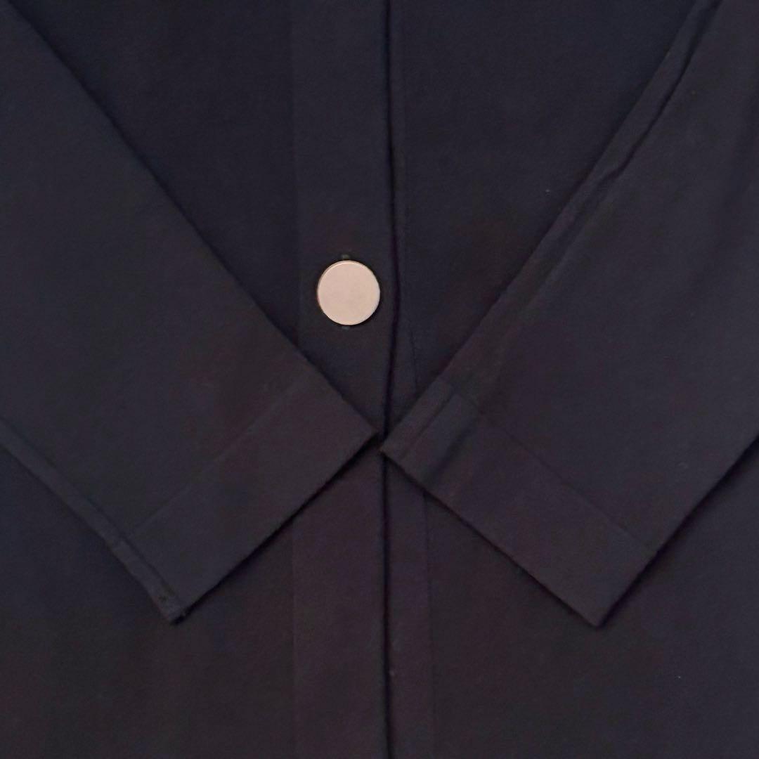 未使用級✨FOXEY 黒 パフ袖 ニットカーディガン 金ボタン 38 七分袖