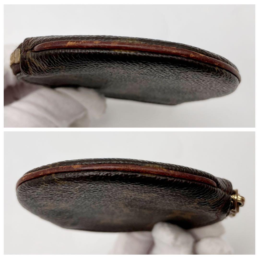 ルイヴィトン　ポルトモネ・ロン ケース モノグラム ブラウン ラウンド 丸