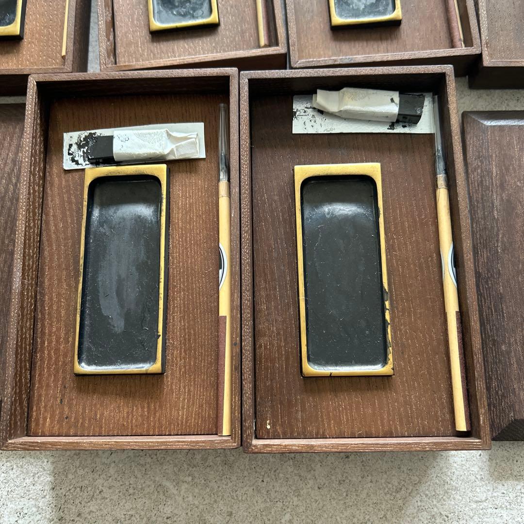重硯箱　香道具　硯　硯箱　鳩居堂　親硯