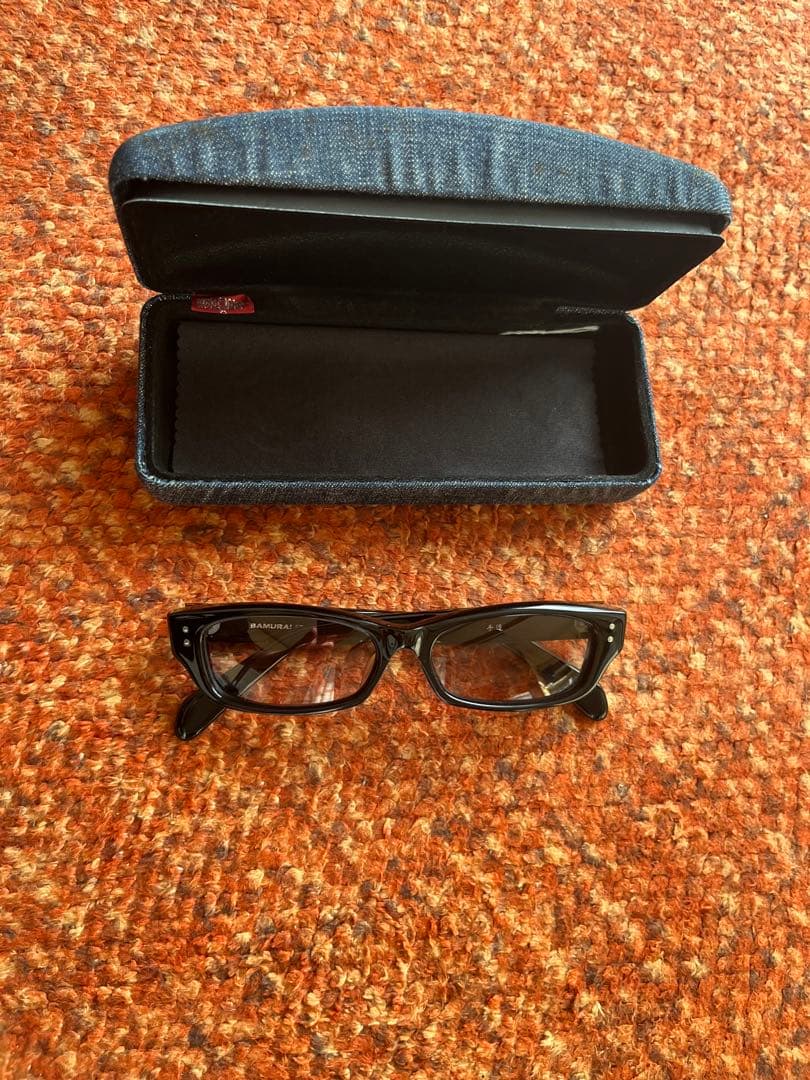 SAMURAI JEANS ブラック サングラス　度無　ケース付