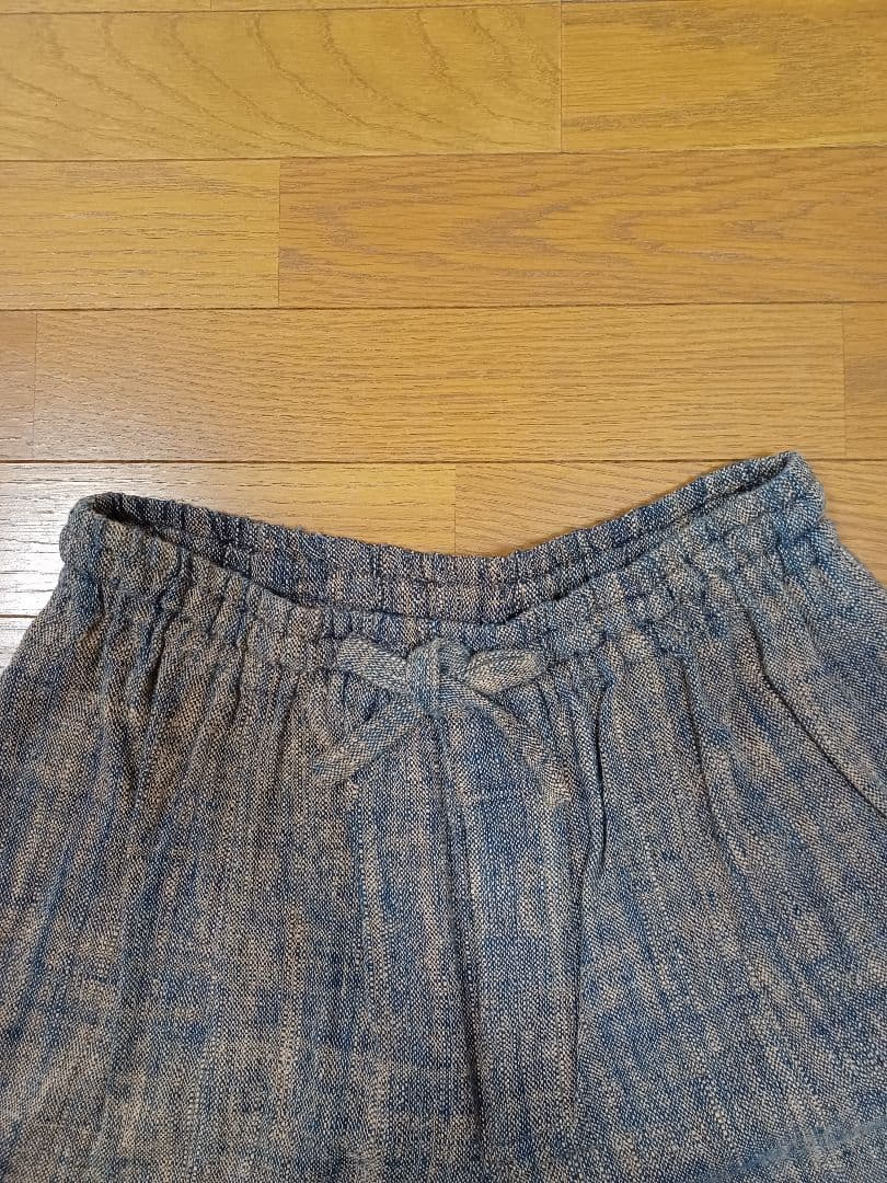 うさとの服　パンツ　手織り　コットン