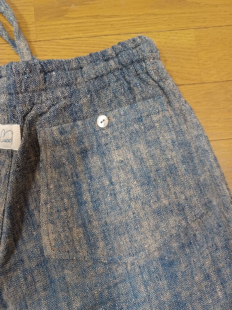うさとの服　パンツ　手織り　コットン