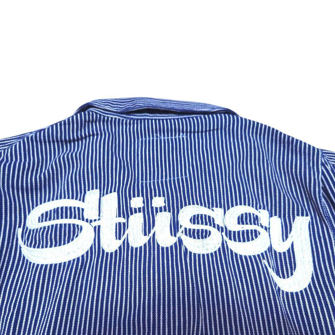00s STUSSY ヒッコリーストライプオールインワン　ステューシーつなぎ